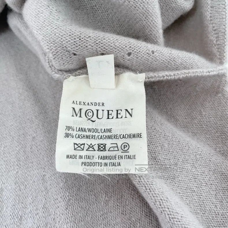 Alexander McQueen Alexander Mcqueen Grey knitted dress Size L / US 10 / IT 46 - 7 Thumbnail