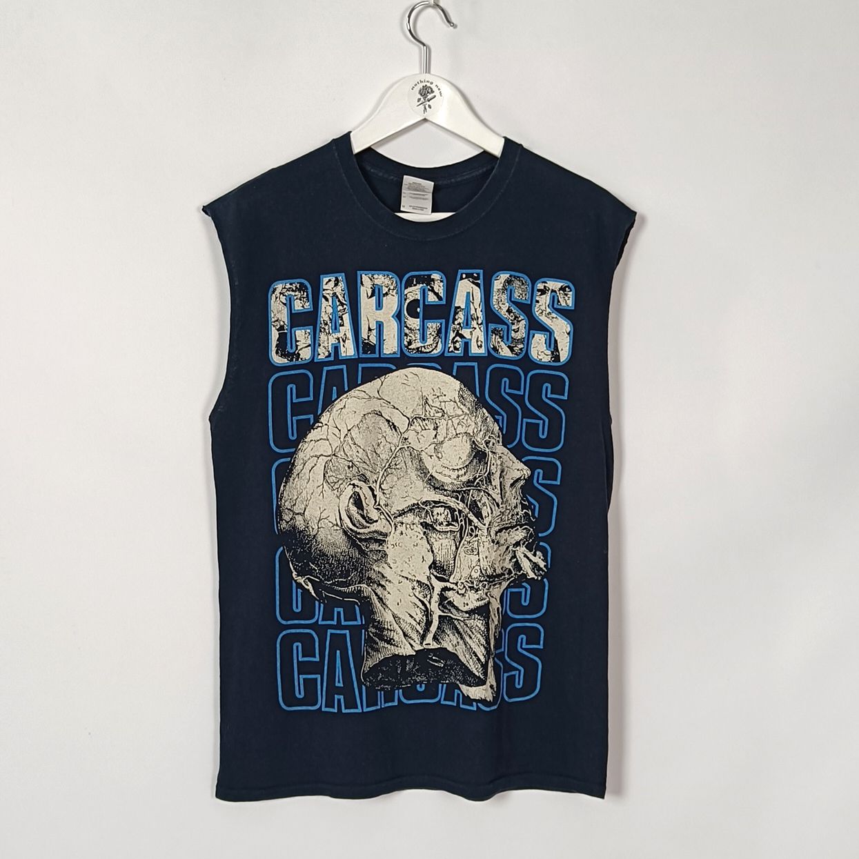 Pre-owned Band Tees X Tee Carcass Metal Graphic Band Tank Top T Shirt In Black