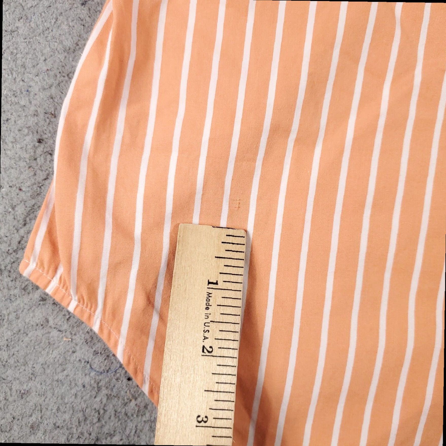 Ralph Lauren Ralph Lauren Womens Shirt Orange Striped Size 4 XL Extra Large Button Up Short Sleeve Size S / US 4 / IT 40 - 4 Thumbnail