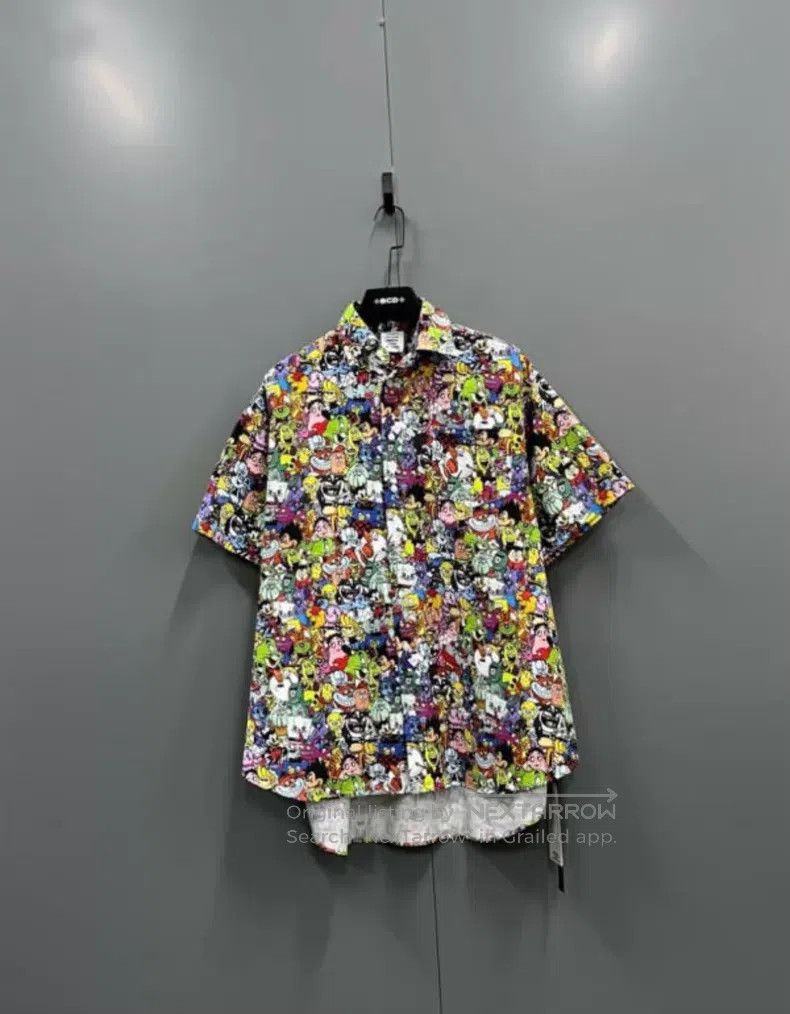 Vetements VETEMENTS Cartoon Character Full Print Short Sleeve Shirt Size US XS / EU 42 / 0 - 1 Thumbnail