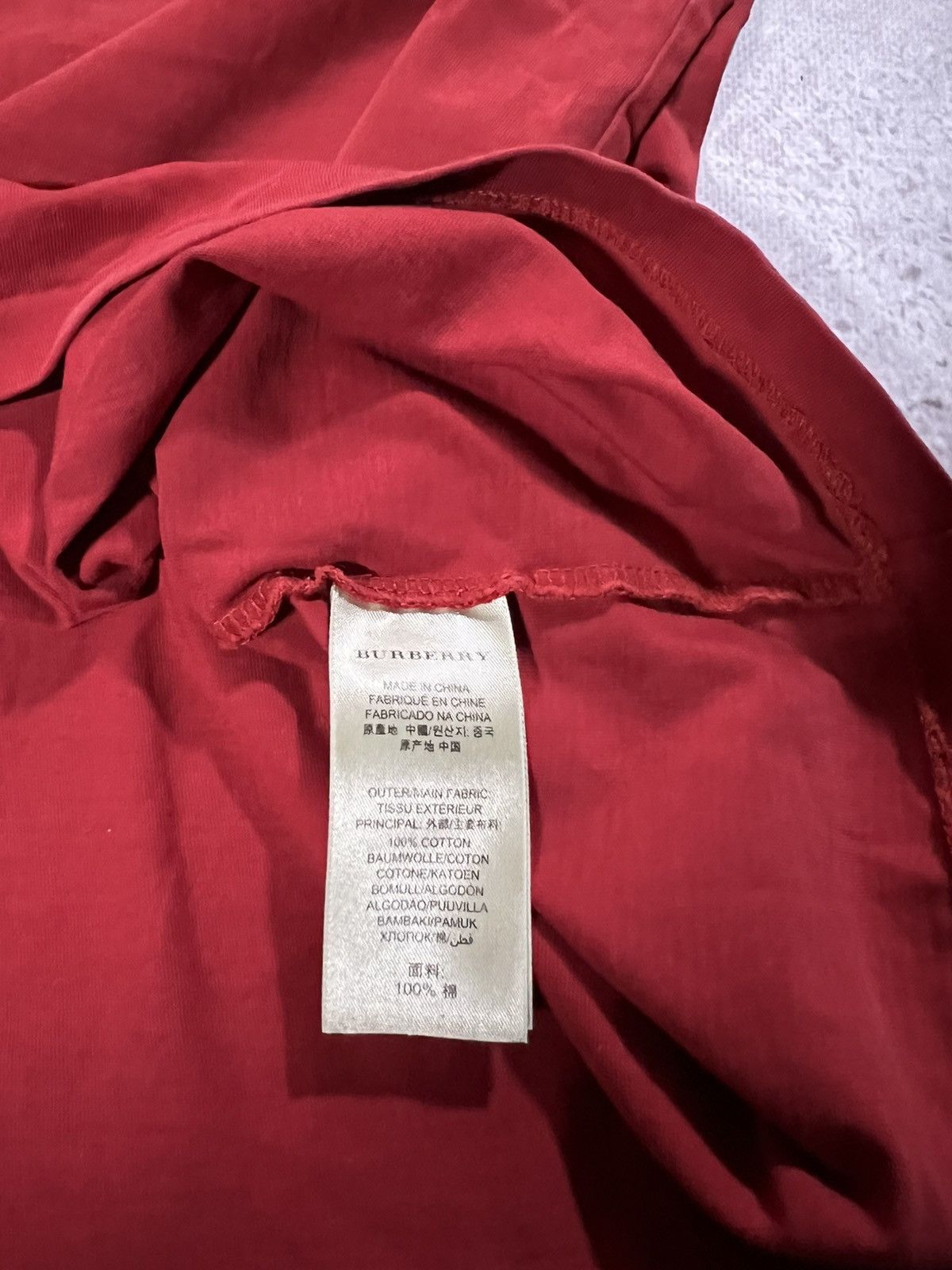 Burberry Vintage BURBERRY BRIT Embroidery Design T-Shirt Logo Check Size US L / EU 52-54 / 3 - 4 Thumbnail