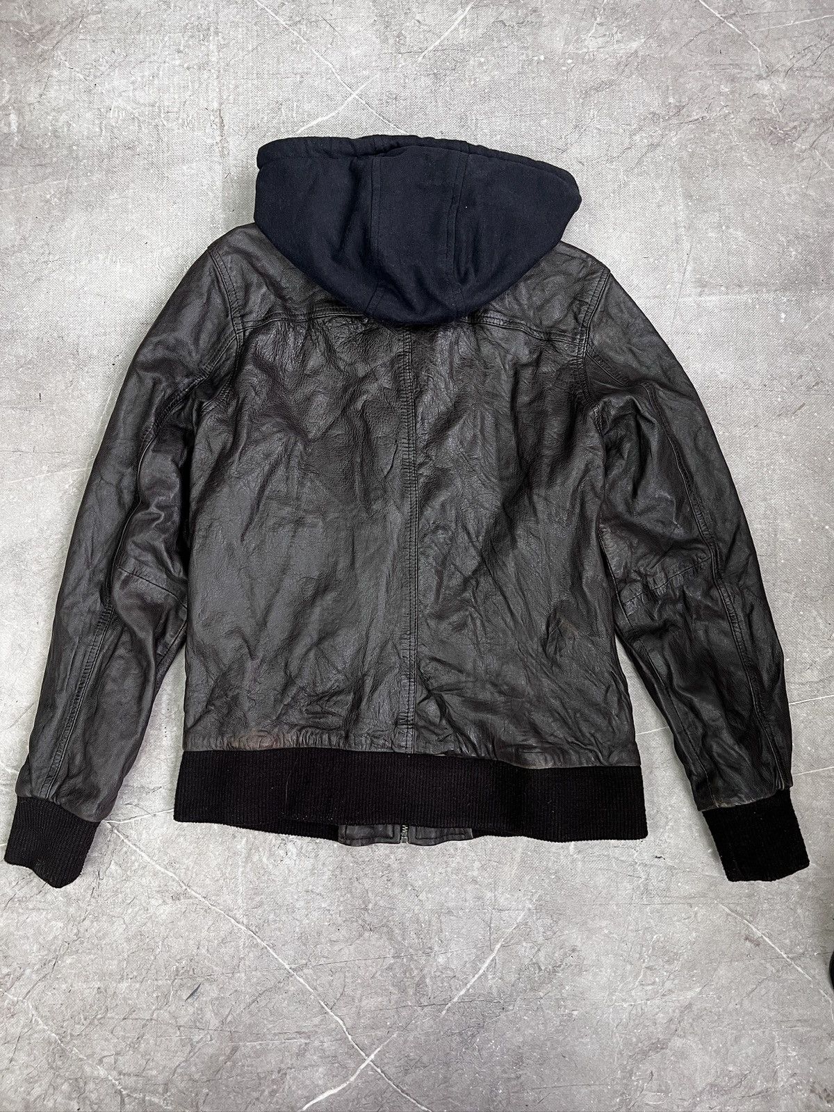 Diesel Diesel style leather hood avant garde leather jacket y2k Size US M / EU 48-50 / 2 - 7 Thumbnail