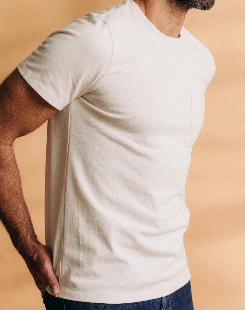 Taylor Stitch Heavyweight White T-Shirt Size US L / EU 52-54 / 3 - 2 Thumbnail