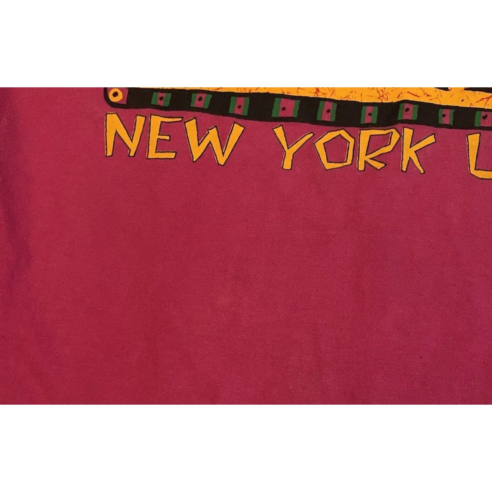 DANCER VINTAGE Harlem New York Faded Shirt L Pink 90s 80s NYC Hip Hop Grunge Single Stitch T-Shirt Men Size US L / EU 52-54 / 3 - 6 Thumbnail