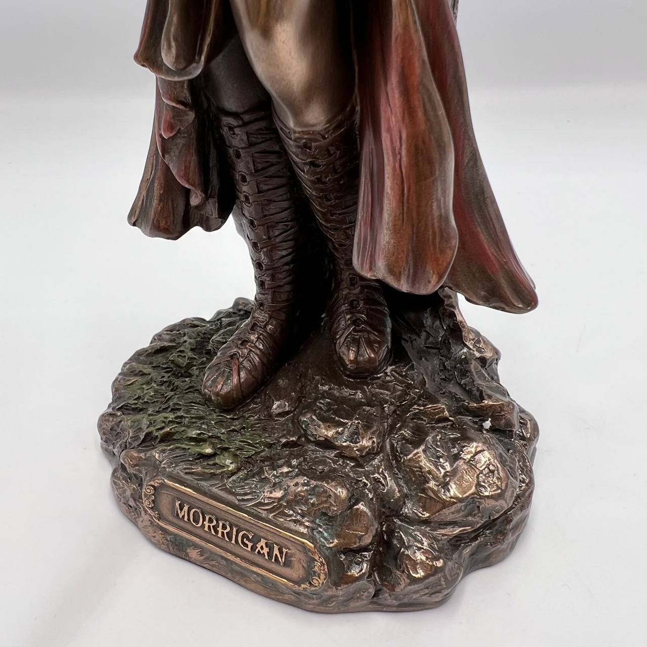 Vintage Morrigan Goddess of Birth War Statue Figure Polystone Bronze Size ONE SIZE - 7 Thumbnail