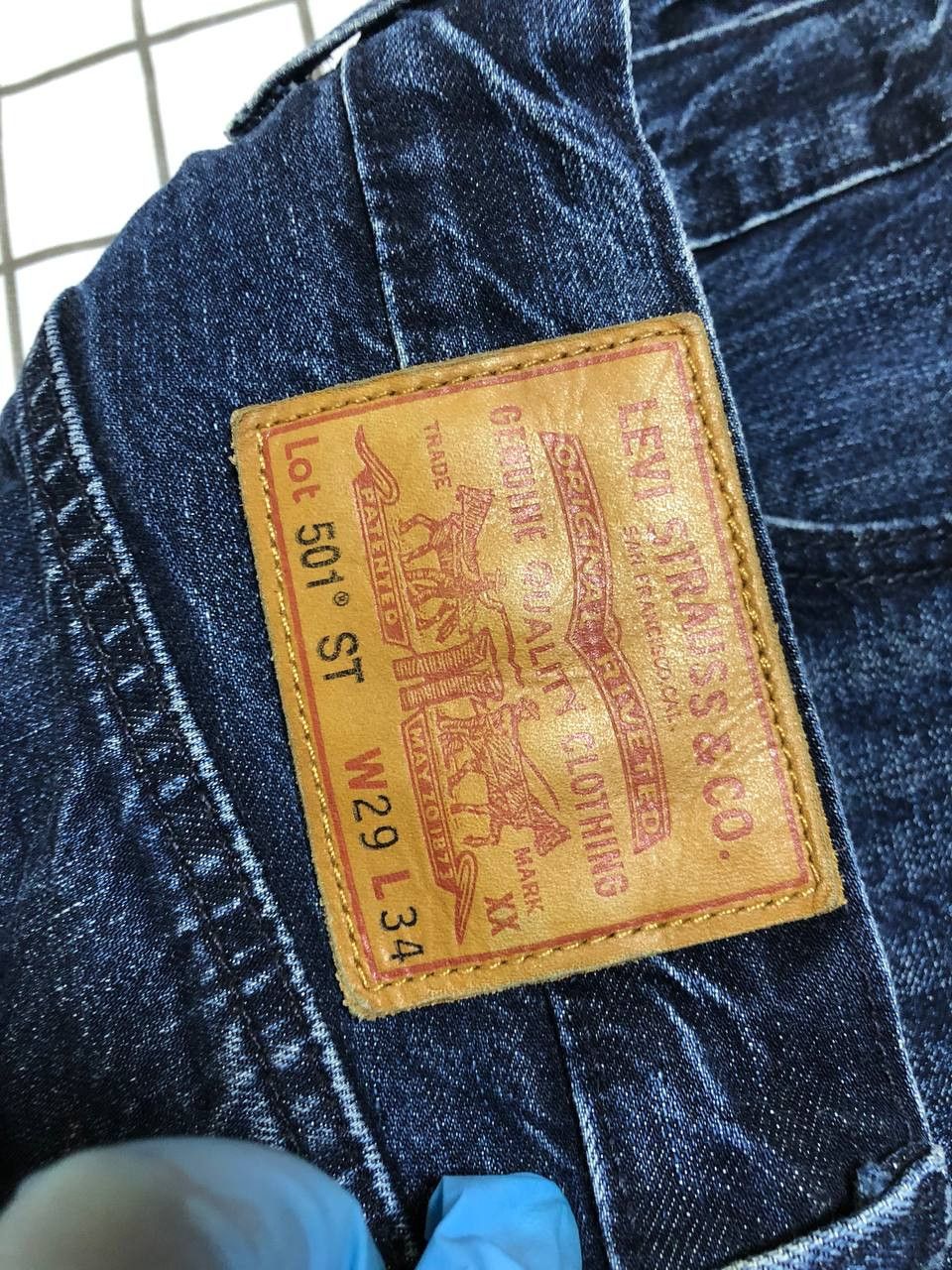 Levi's Levi Strauss 501 Mens Dark Blue Denim Casual Size US 29 - 21 Thumbnail