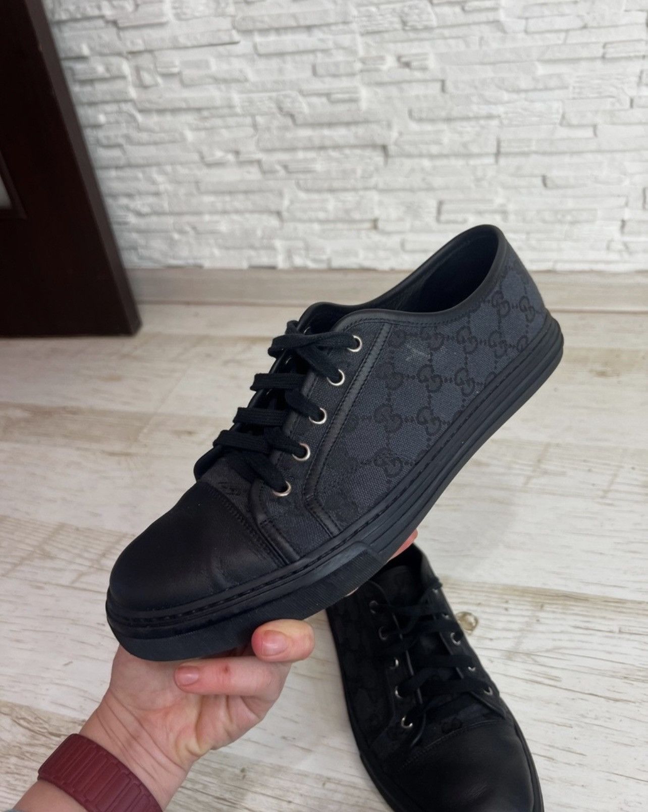 Gucci Gucci GG Logo Low Top Sneakers 426189 Size 10 Size US 10 / EU 43 - 13 Thumbnail