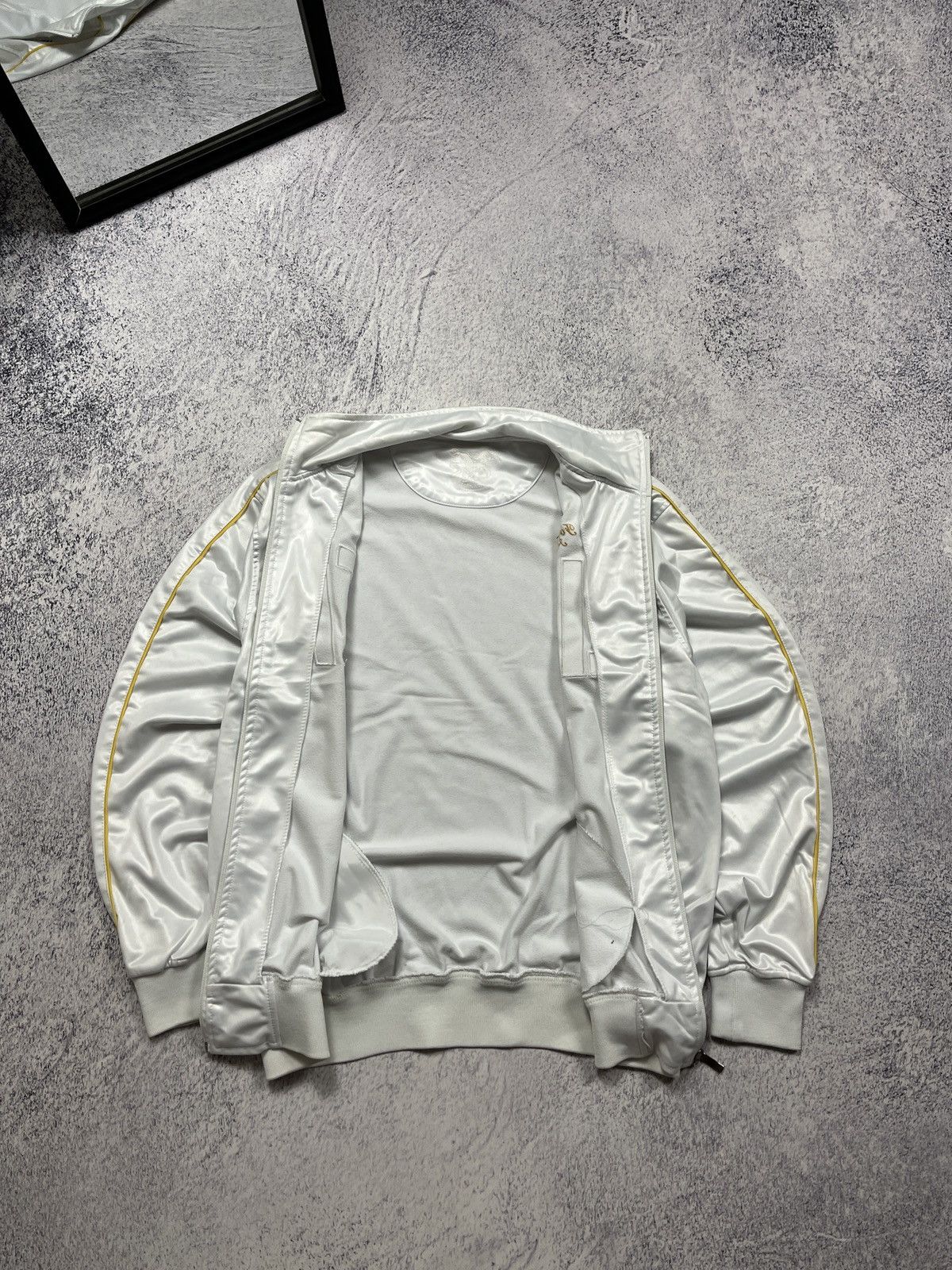 Vintage Italia Forza Azzuri Big Logo White Zip Track Jacket Hype Y2K Size US L / EU 52-54 / 3 - 11 Thumbnail