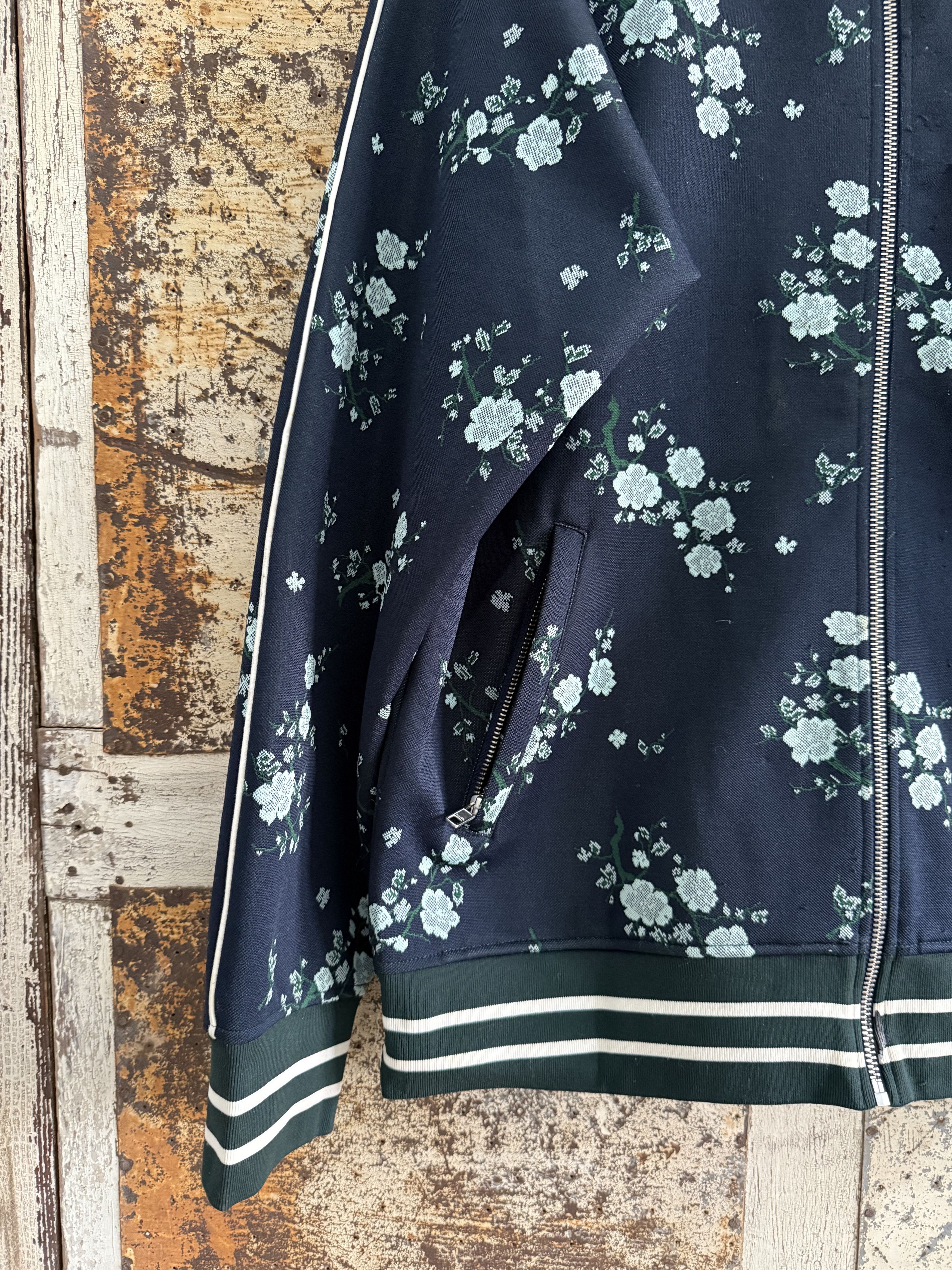 Kenzo Kenzo Cheongsam Flower Track Jacket In Navy Size US M / EU 48-50 / 2 - 2 Thumbnail
