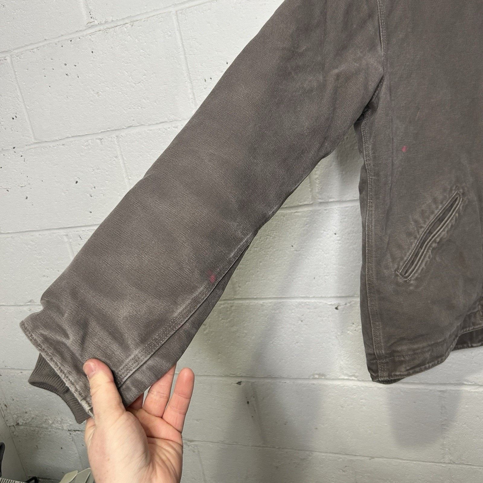 Carhartt Y2K Carhartt Sherpa-Lined Hooded Detroit Jacket “Gray” WJ141 Size S / US 4 / IT 40 - 7 Thumbnail