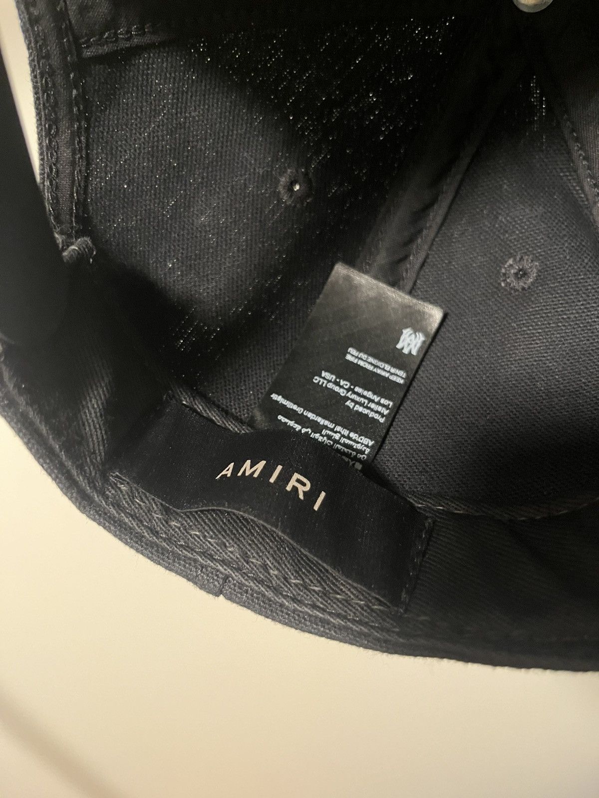 Amiri Amiri Black 'MA' Quad Canvas Cap Size ONE SIZE - 6 Thumbnail