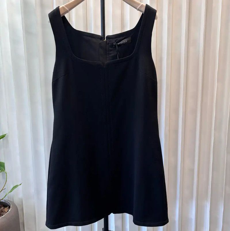 Versace Versace Black Polyester Women's Dress Size XXL 0089 Size XXL / US 16-18 / IT 52-54 - 1 Thumbnail