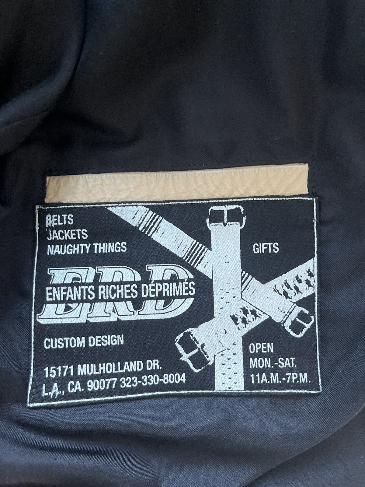 Enfants Riches Deprimes Enfants Riches Deprimes Cream Painted Leather Jacket Size US M / EU 48-50 / 2 - 10 Thumbnail