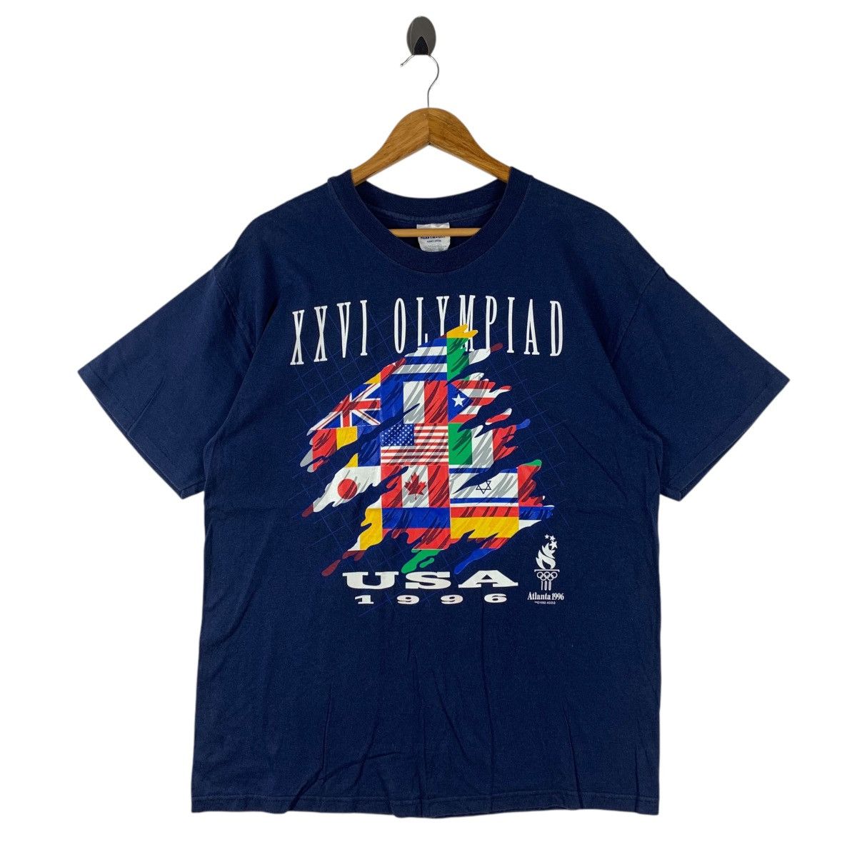 USA Olympics Vintage OLYMPIC ATLANTA 1996 Men Tees Size US L / EU 52-54 / 3 - 1 Thumbnail