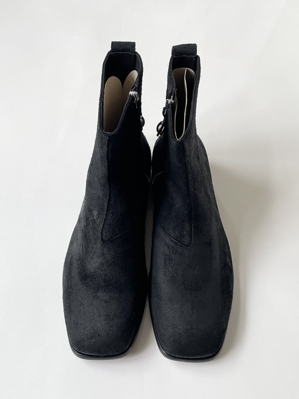 Our Legacy Waxed Suede ‘Michaelis’ Square Toe Boots Size US 13 / EU 46 - 5 Thumbnail