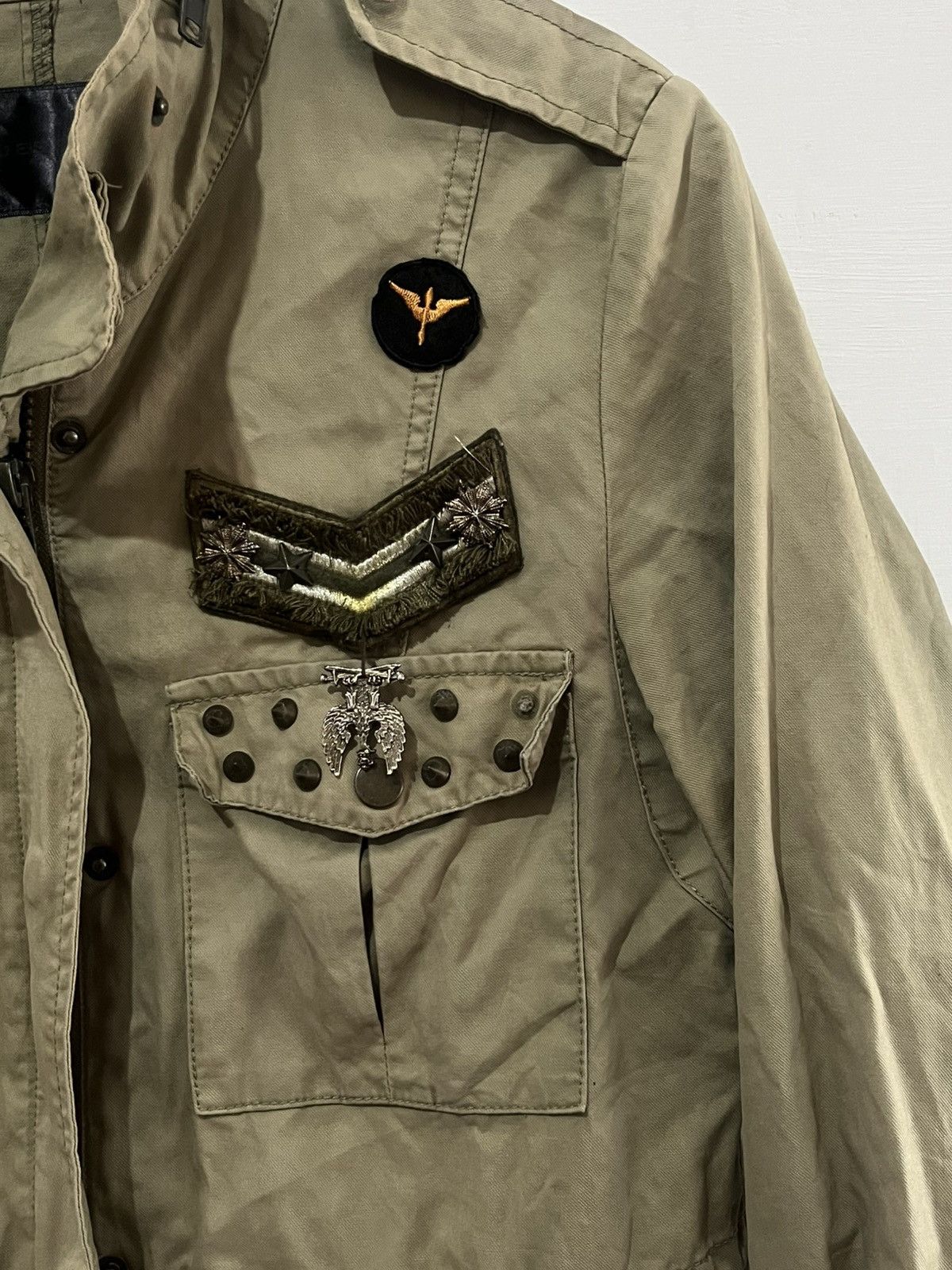 Japanese Brand Vtg Jessi New York Army Fatigue Field Jacket Studded Size US M / EU 48-50 / 2 - 5 Thumbnail