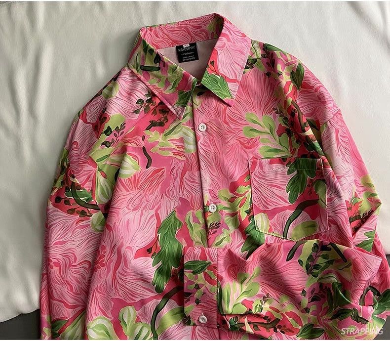 Other Summer Pattern Multi-color Button Up Shirt Size US M / EU 48-50 / 2 - 5 Thumbnail