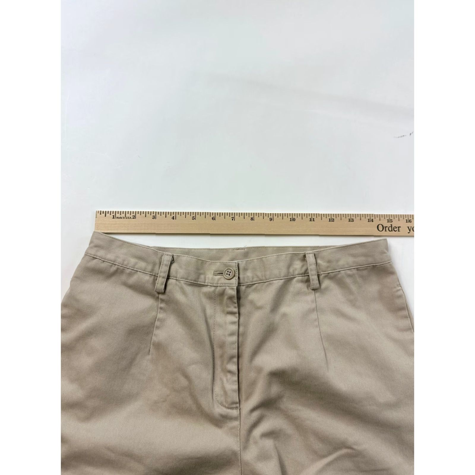 Pendleton Pendleton Pants Women’s 8 Khaki Pleated Chino Beige Casual Business Womens Size 30" / US 8 / IT 44 - 6 Thumbnail