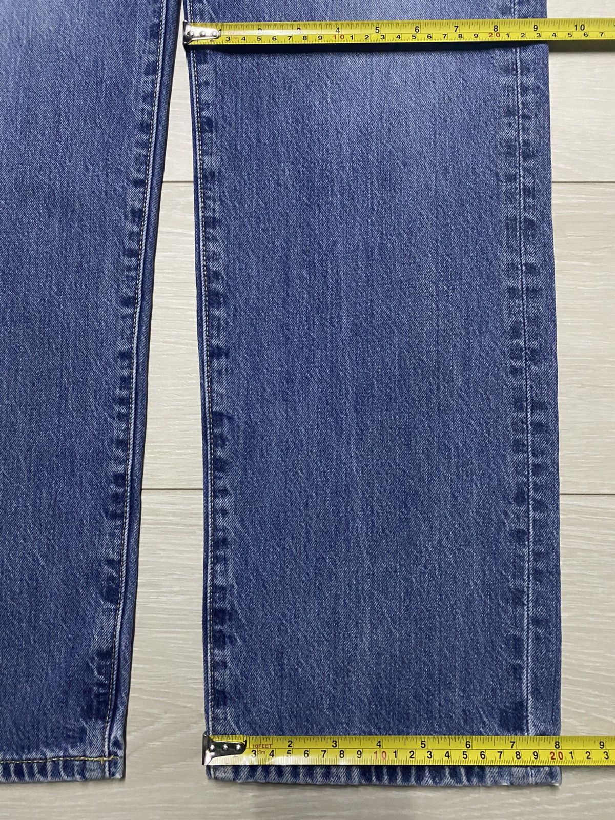 Uniqlo Vintage Japanese Brand Uniqlo Blue Wash Straight loose Jeans Size US 33 - 13 Thumbnail