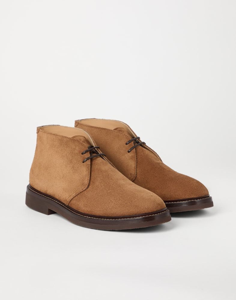 Brunello Cucinelli o1w1db10825 Pair Of Laced Shoes in Brown Size US 7 / EU 40 - 2 Thumbnail