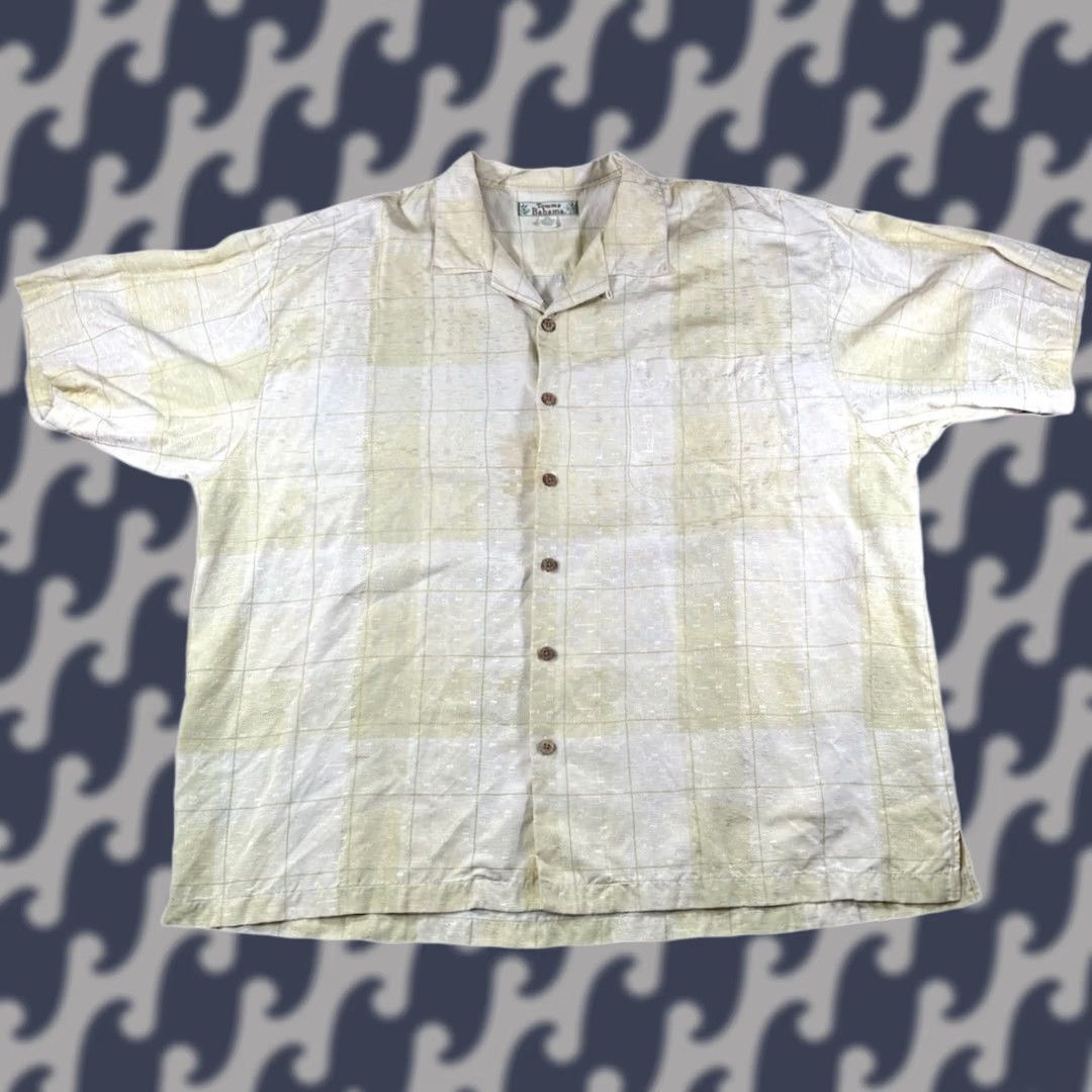 Tommy Bahama VINTAGE Tommy Bahama Button-Up Shirt Short Sleeve Yellow Plaid XXL 2XL Men’s Beach Retro Vintage Size US XXL / EU 58 / 5 - 1 Thumbnail