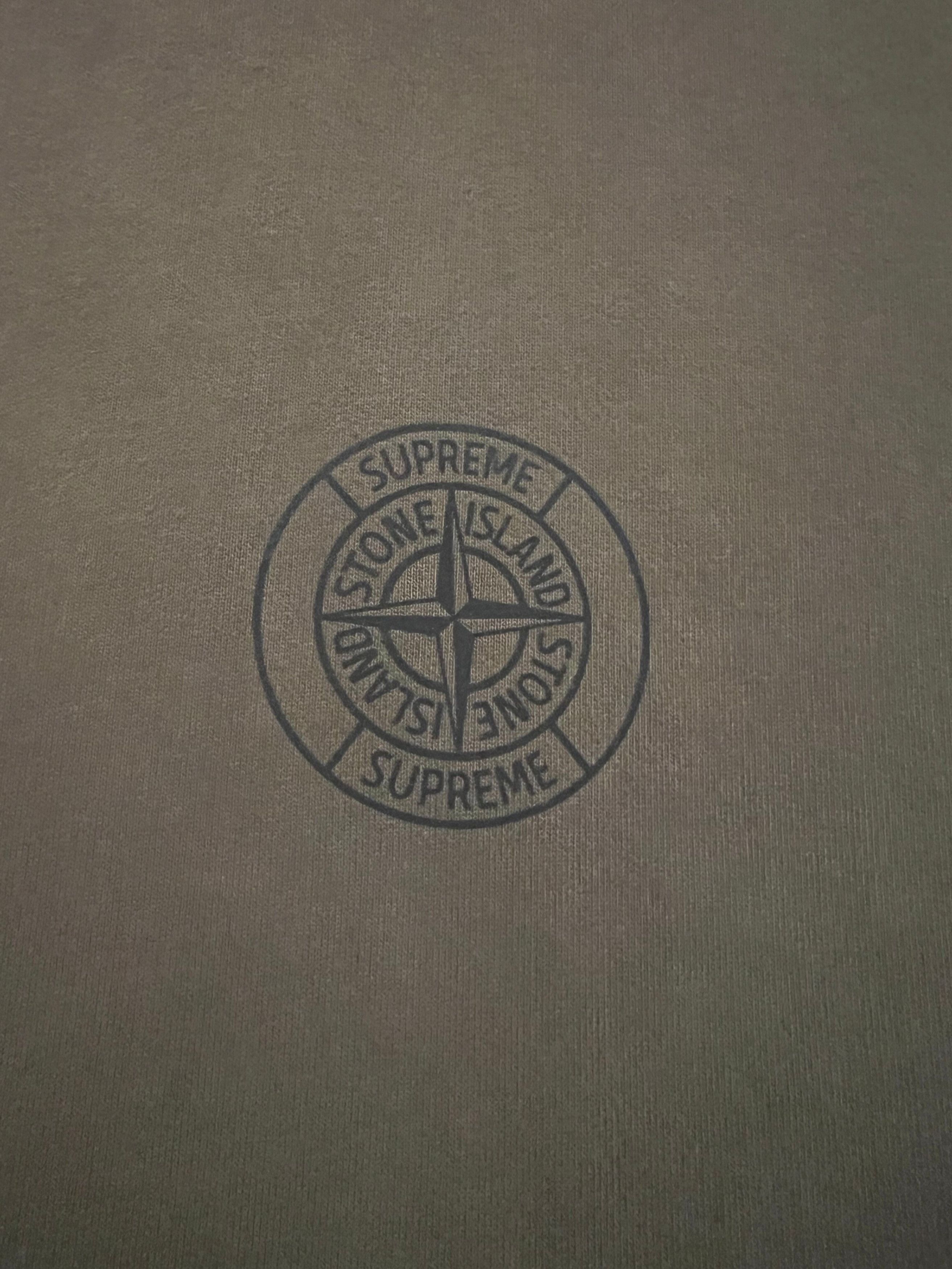 Stone Island × Supreme Supreme Stone Island Hooded Sweatshirt Large Olive Size US L / EU 52-54 / 3 - 3 Thumbnail