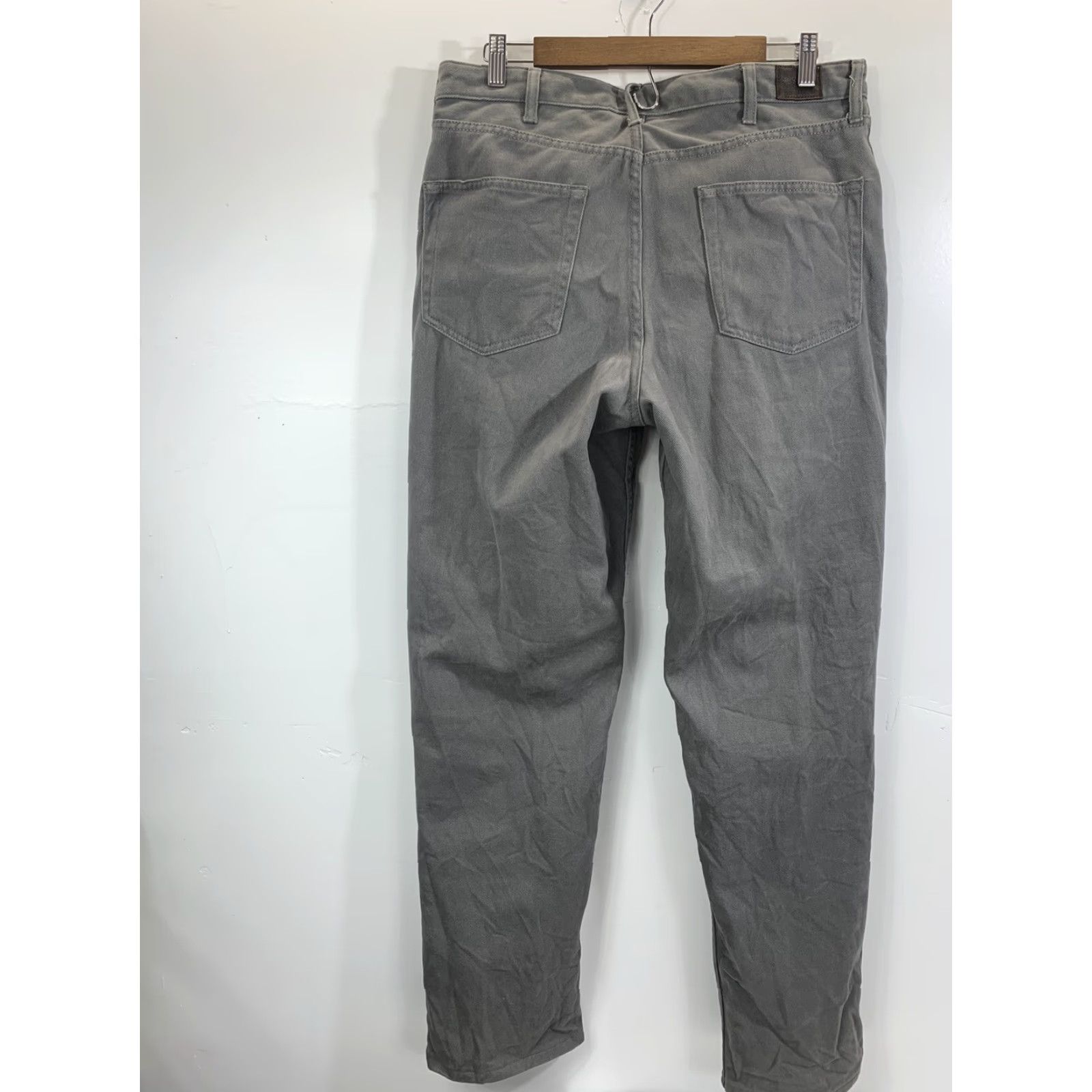 Lands' End Lands' End Men's Traditional Fit Jeans Rinse 34 Belt Loops 5-Pocket Denim 33in Inseam Straight Classic Core Color Gray Size US 34 / EU 50 - 2 Thumbnail