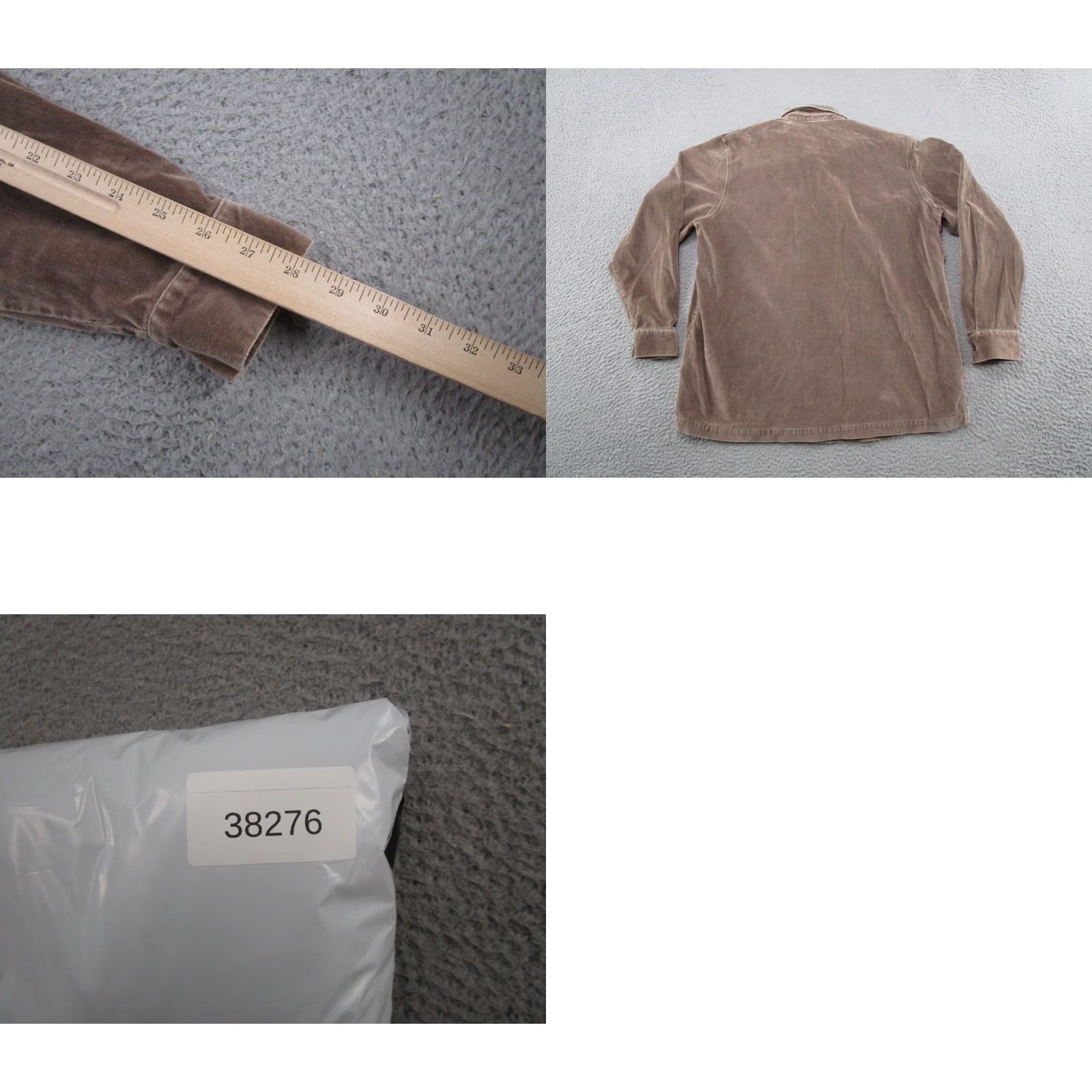 Vintage VINTAGE LL Bean Shirt Button-Up Velour Long Sleeve Brown 90s Retro 100% Cotton Women Size L Size L / US 10 / IT 46 - 9 Thumbnail
