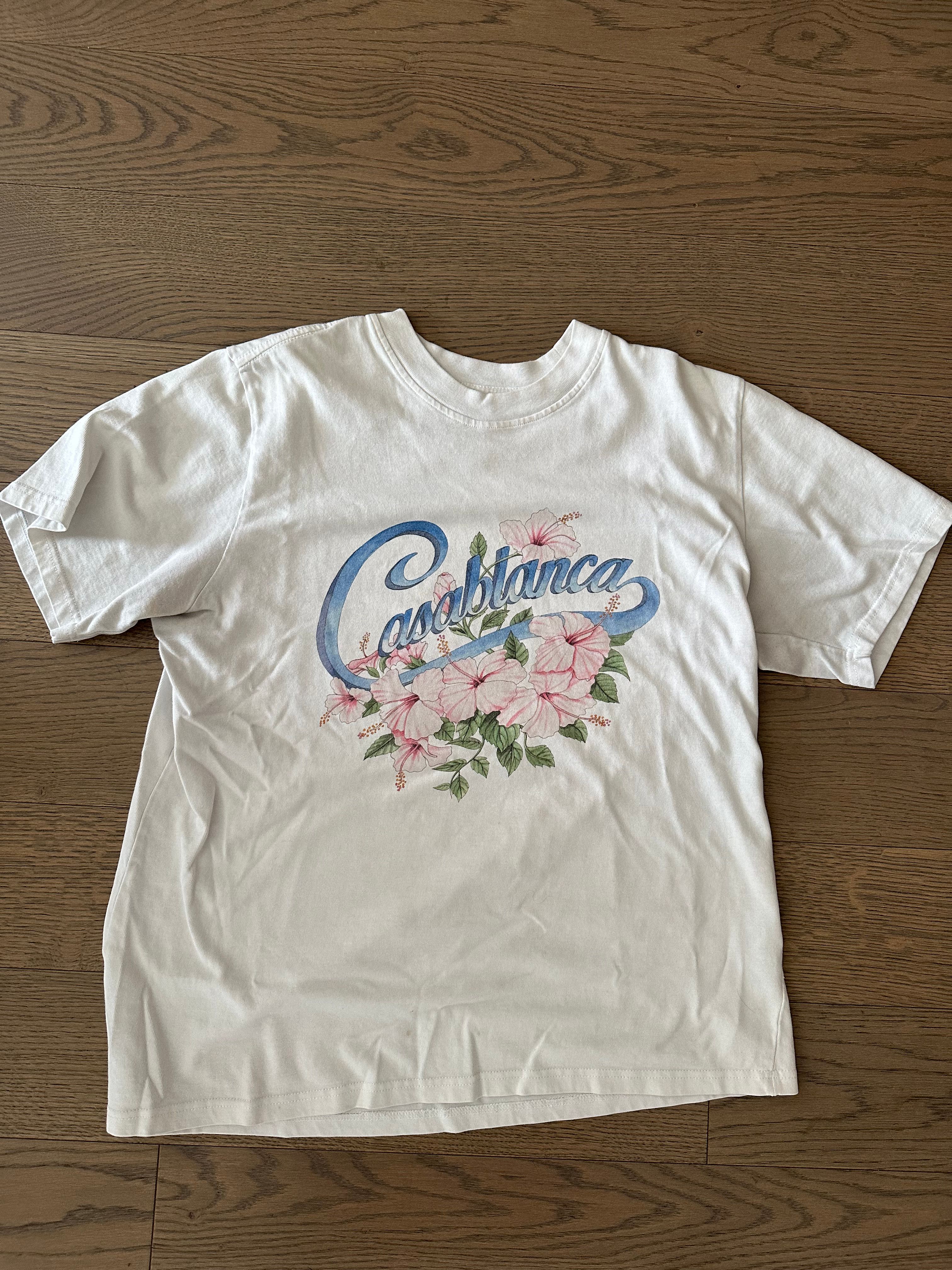 Pre-owned Casablanca Flower Shirt In White/pink