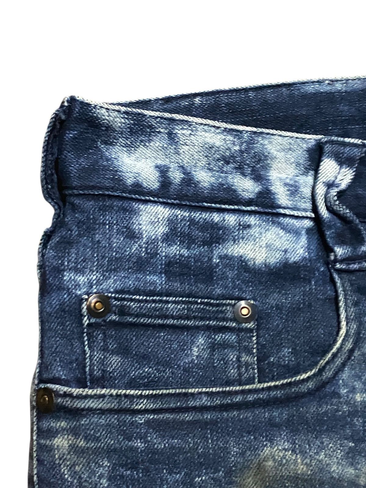 Japanese Brand Vintage Japanese Brand Jawin Paint Splatter Slim Jeans Size US 34 / EU 50 - 7 Thumbnail