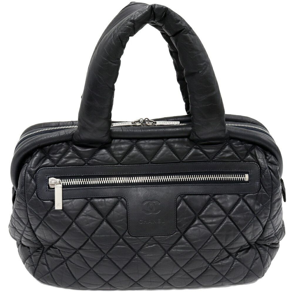 Chanel Chanel Coco Cocoon Leather Tote Bag Leather Travel Bag in Black, Women's