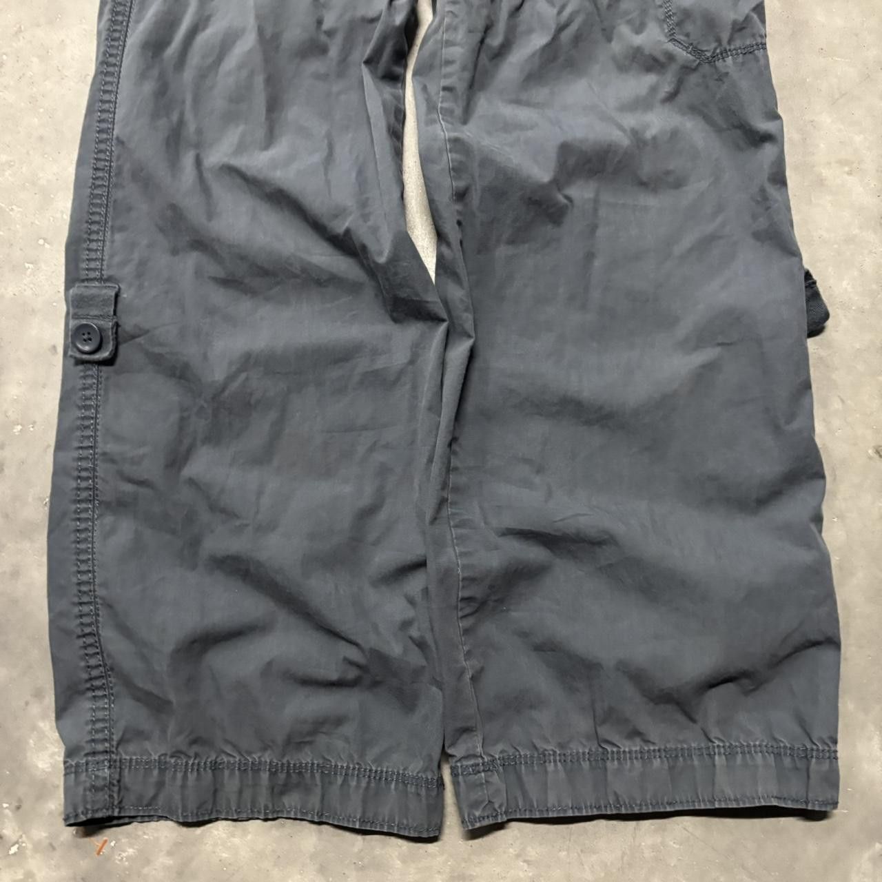 Japanese Brand × Vintage Crazy Vintage Y2K/2000s Blue Streetwear Skater Cargo Pants! Size US 29 - 6 Thumbnail