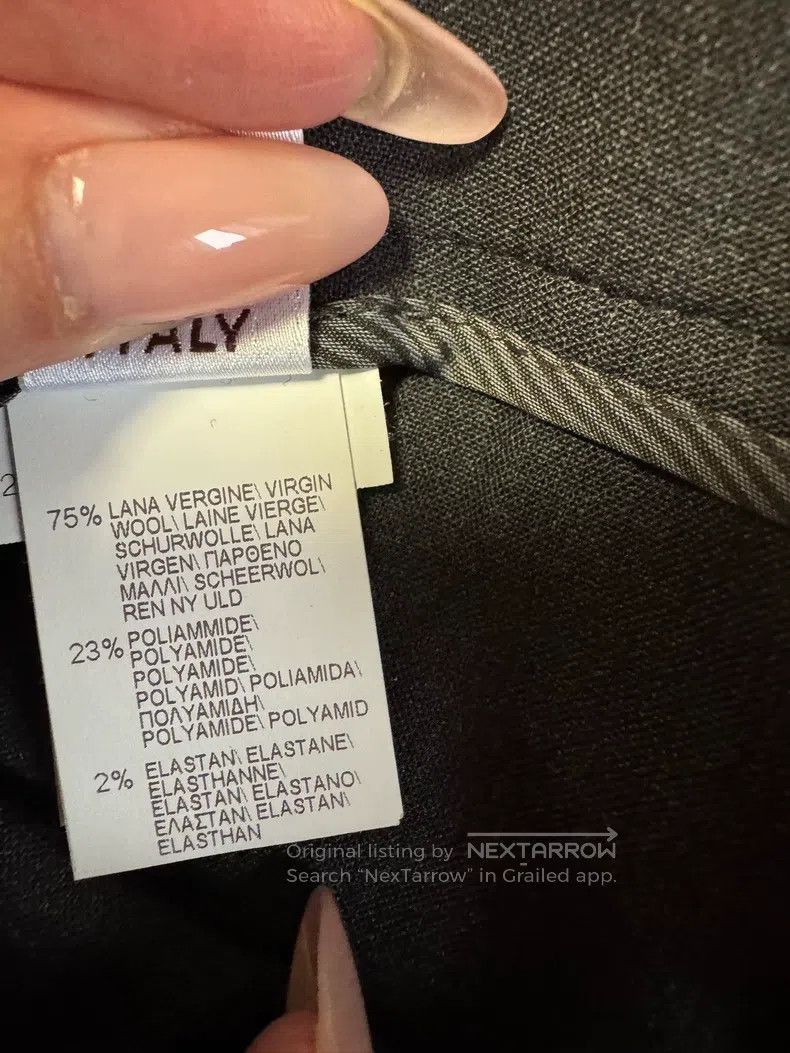 Brunello Cucinelli Brunello Cucinelli Classic Dark Gray Wool Women's Long Pan Size 25" / US 0 / IT 36 - 5 Thumbnail