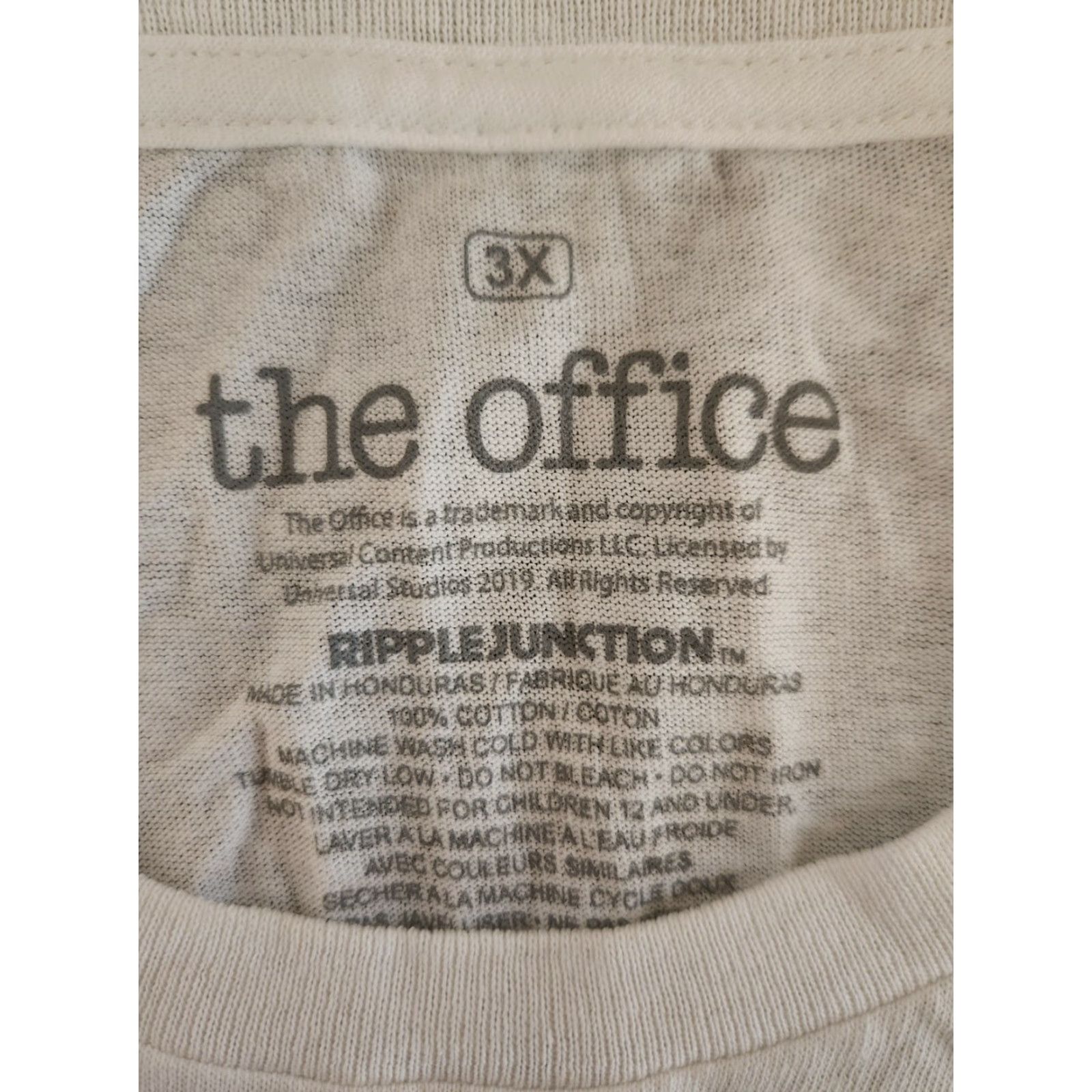Ripple Junction The Office Dunder Mifflin Paper Company White Short Sleeve T-Shirt 3XL Mens Graphic Print Crew Neck Ripple Junction Size US XXL / EU 58 / 5 - 2 Thumbnail