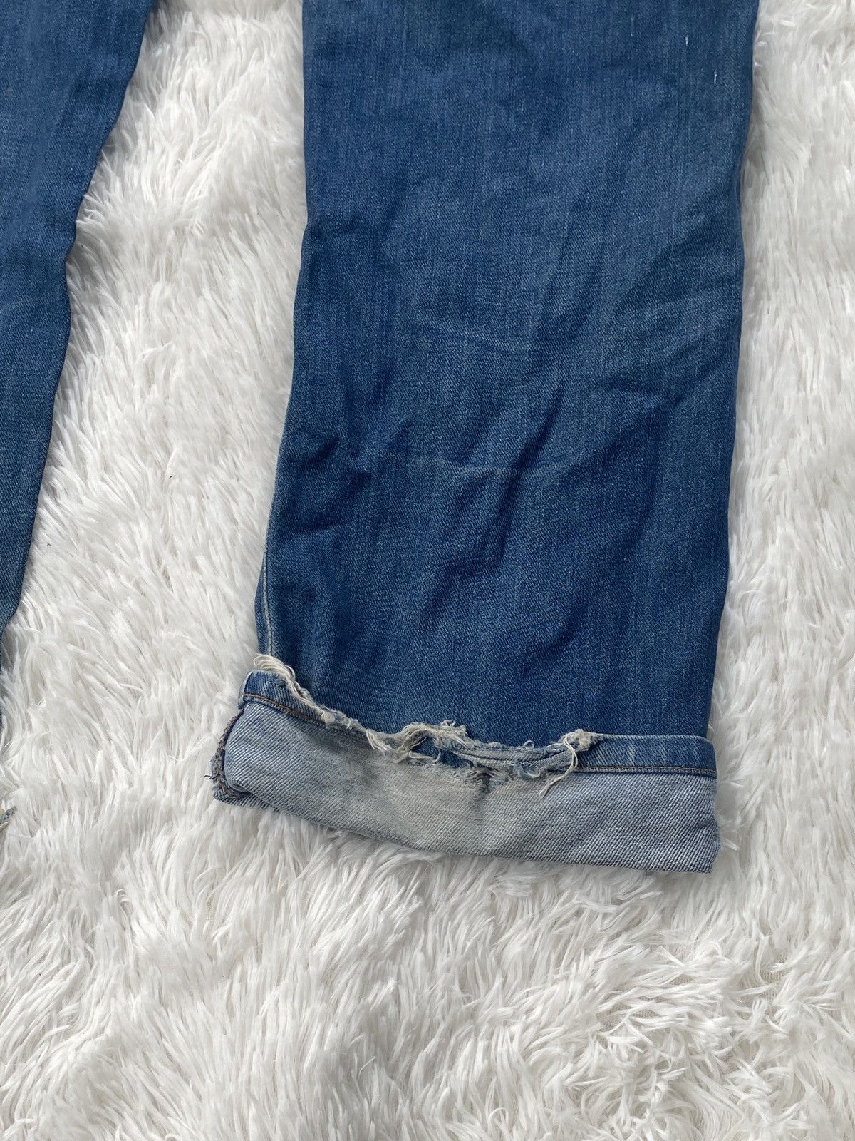 Lee 🔥Vintage🔥Lee Cowboy Selvedge Buttoned distressed Size US 30 / EU 46 - 19 Thumbnail