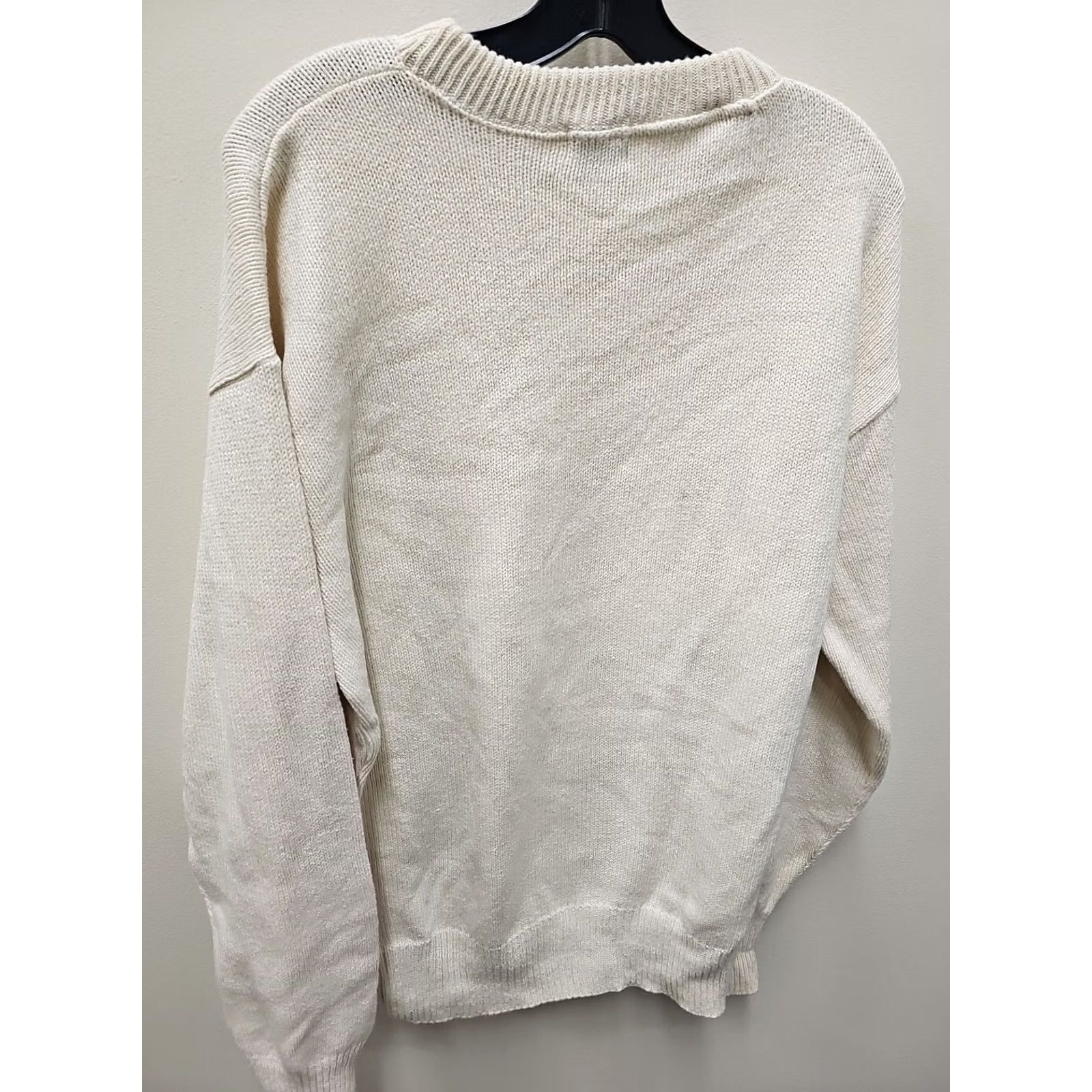 Logo 7 VINTAGE The Co-op HARVARD CREST LOGO SWEATER MADE USA LARGE Mens Pullover Sweatshirt Ivory Cotton Logo USA Distressed Vintage Size US L / EU 52-54 / 3 - 5 Thumbnail