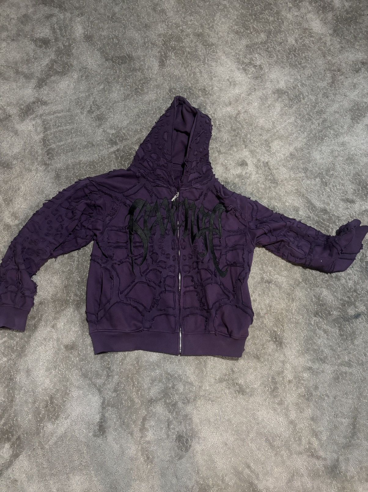 Revenge Spider Web Zip Purple/Black Size US XL / EU 56 / 4 - 1 Thumbnail