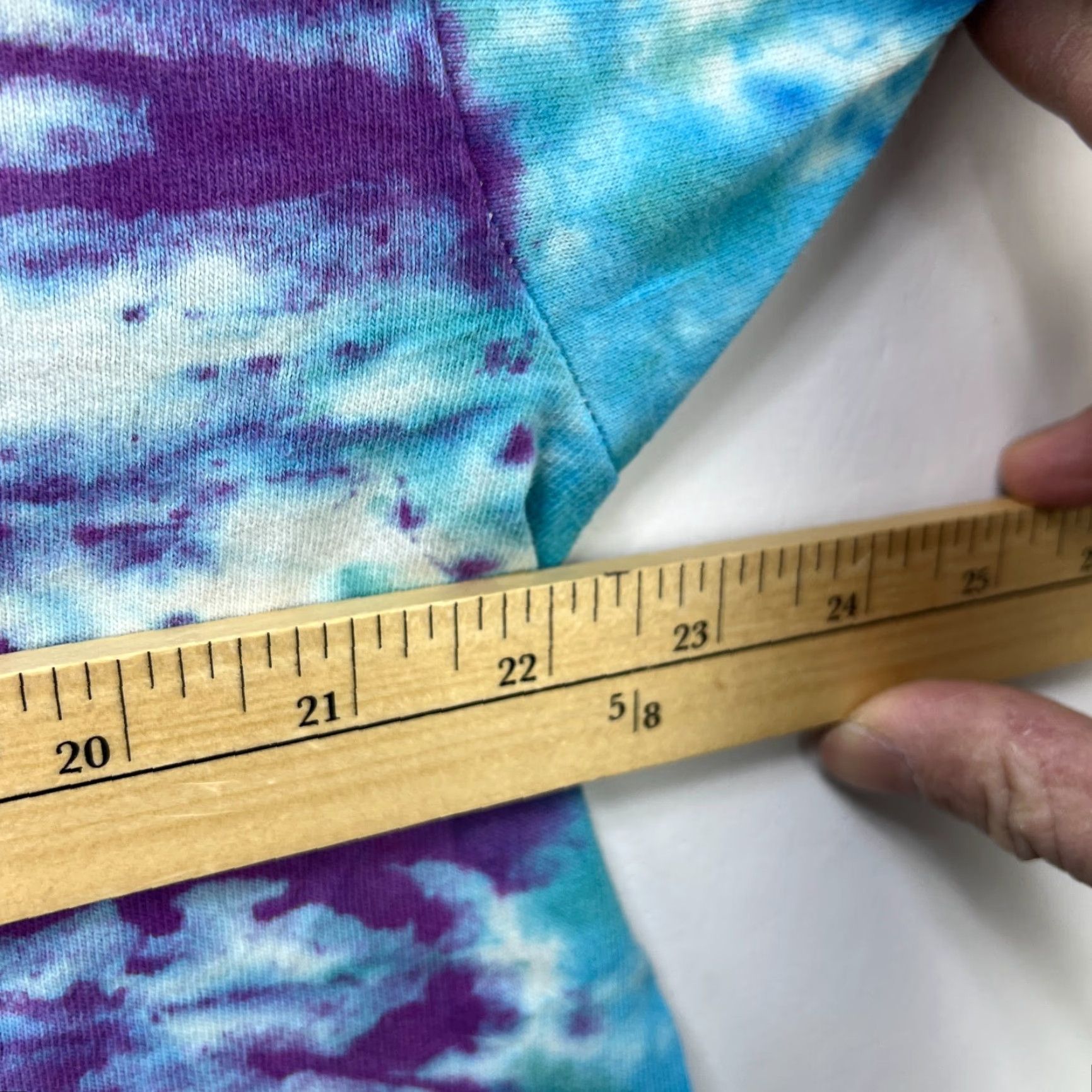 Fruit Of The Loom VINTAGE 90s Tie Dye Liquid AOP Single Stitch T Shirt Hippie XL Mens blue Size US XL / EU 56 / 4 - 6 Thumbnail