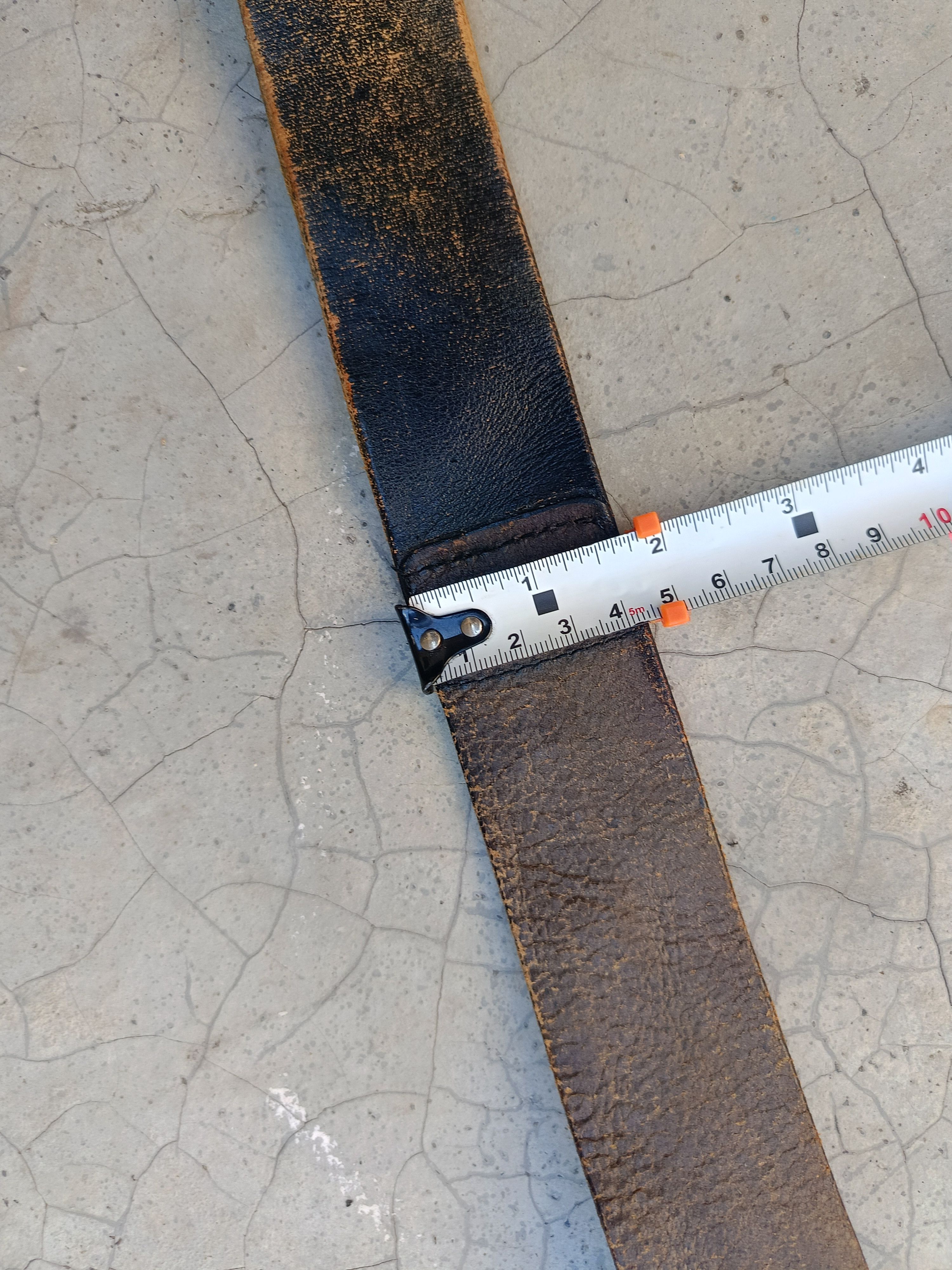 Japanese Brand RARE🔥 THE TWELVE DOUBLE BUCKLE VINTAGE LEATHER BELT Size ONE SIZE - 14 Thumbnail
