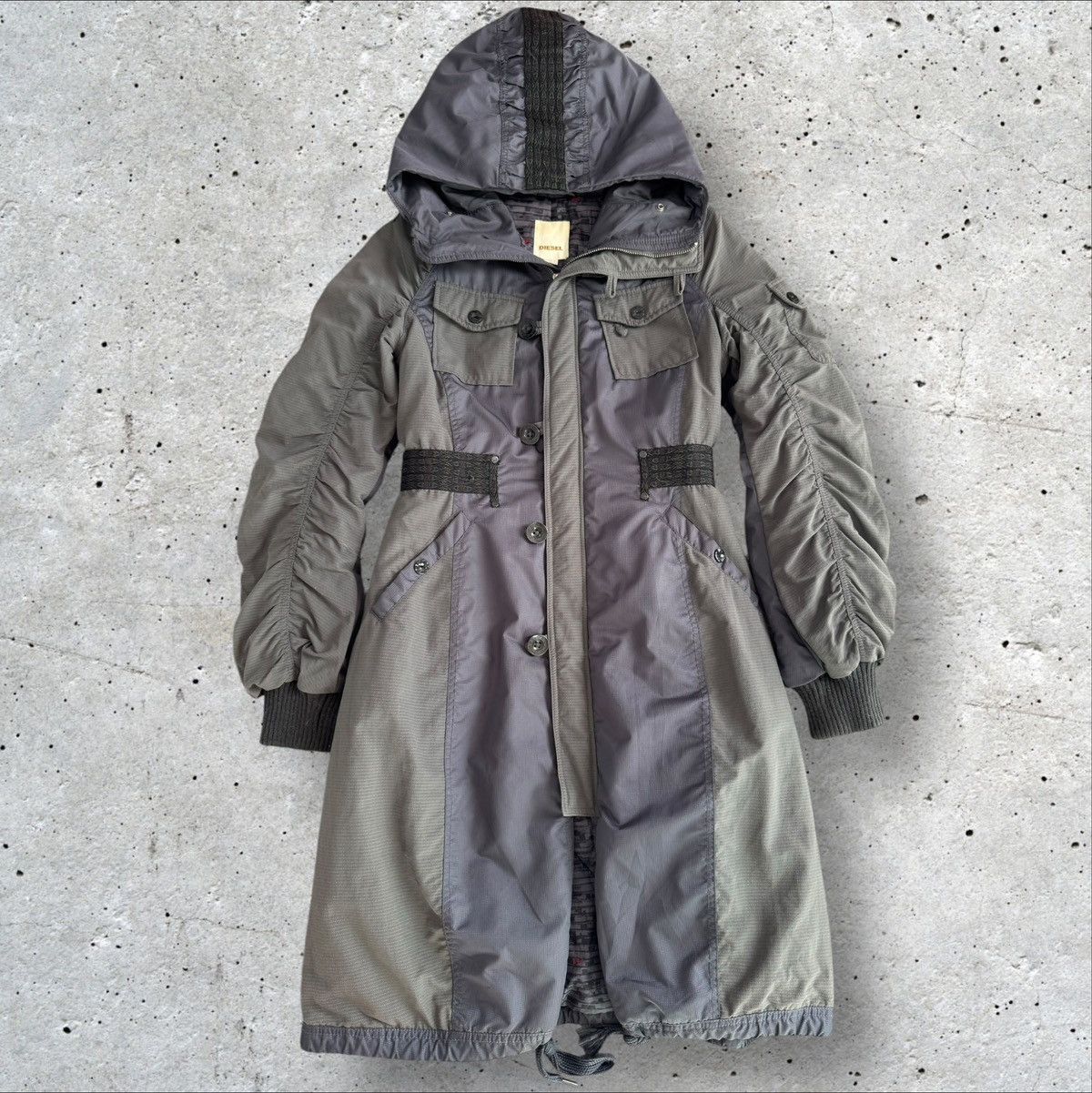 Diesel × Vintage DIESEL VINTAGE ARCHIVE RARE HOODED LONG JACKET Size S / US 4 / IT 40 - 1 Thumbnail