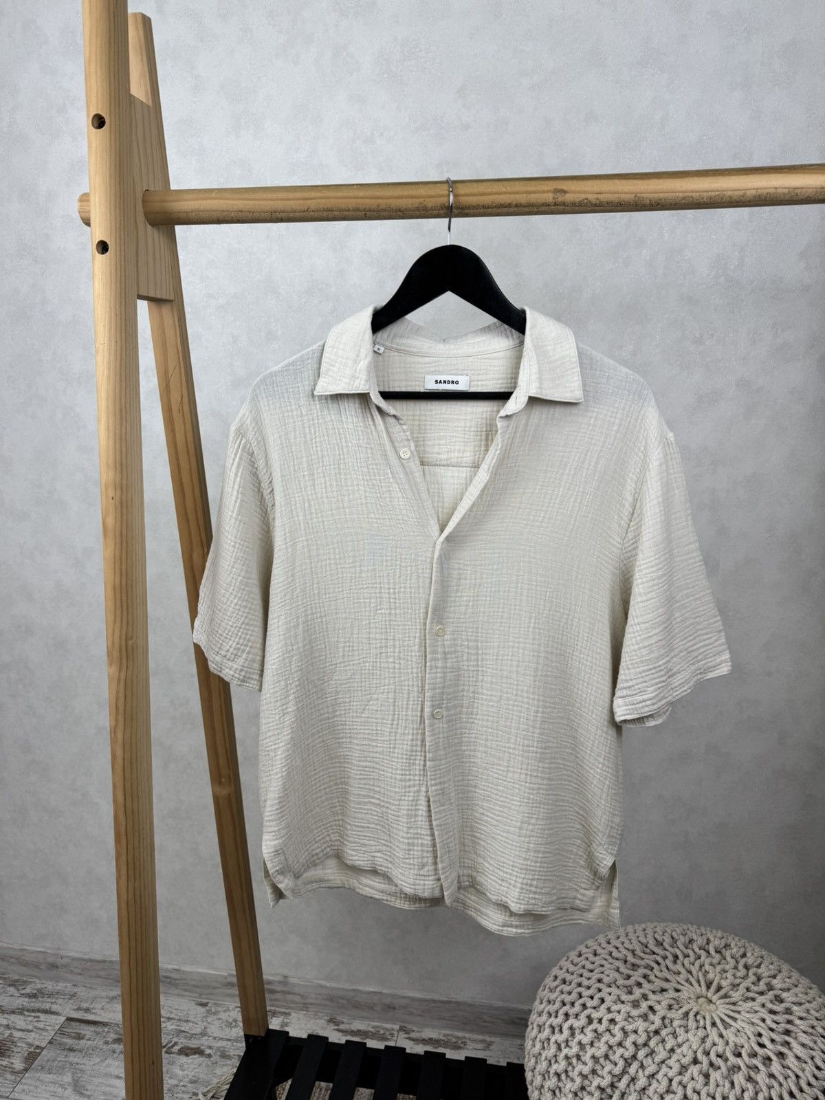 Sandro Sandro honeycomb shirt Size US M / EU 48-50 / 2 - 1 Thumbnail