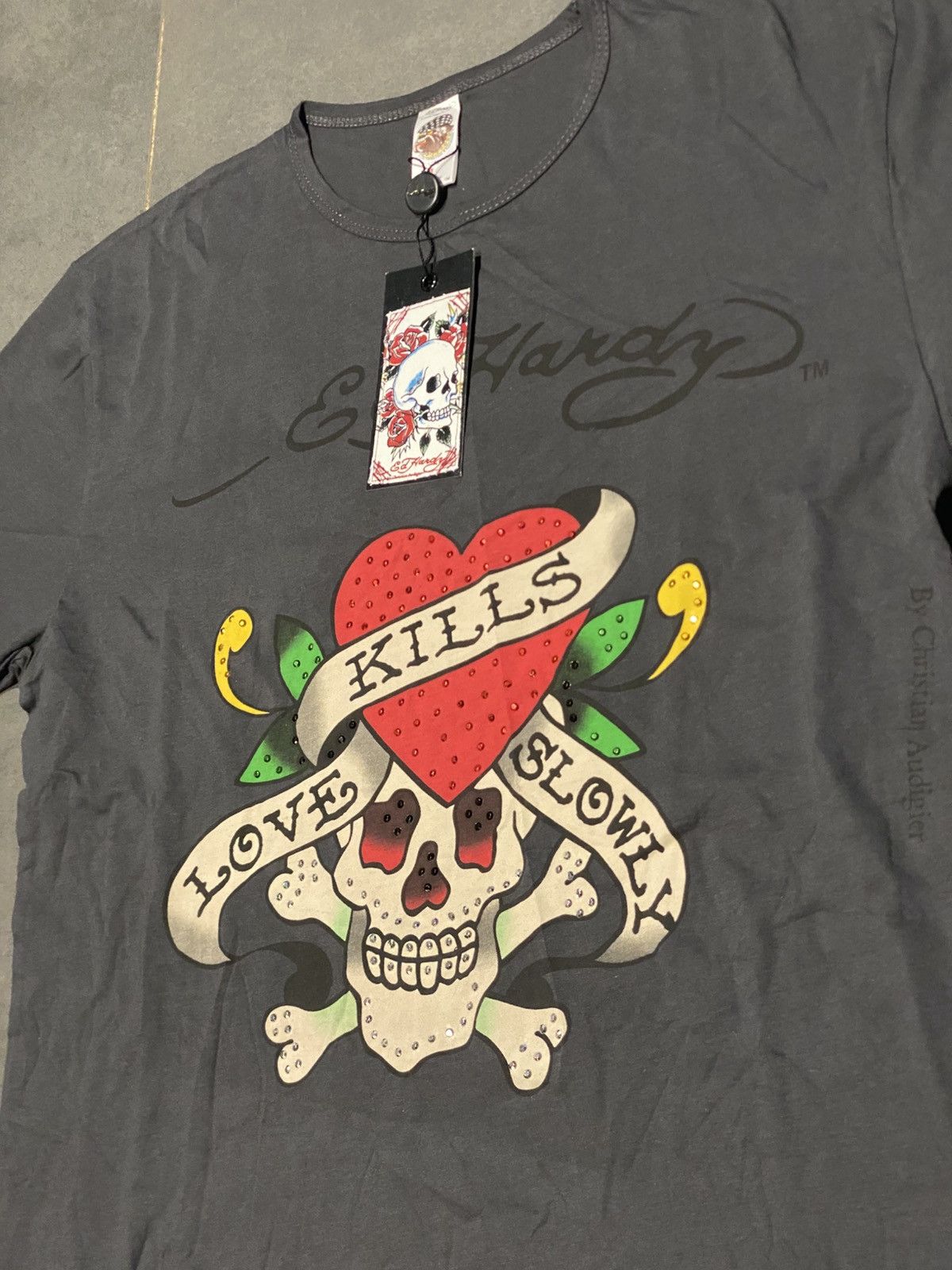 Christian Audigier T shirt Ed Hardy Christian Audigier vintage japanese brand Size US L / EU 52-54 / 3 - 2 Thumbnail
