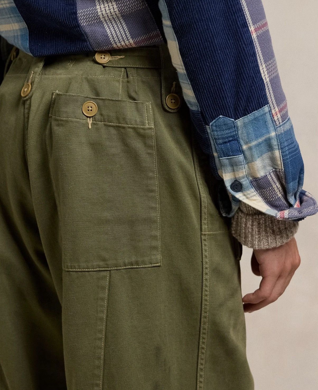 Polo Ralph Lauren 1940 military army hunting skeet cargo relaxed pants Size US 32 / EU 48 - 3 Thumbnail