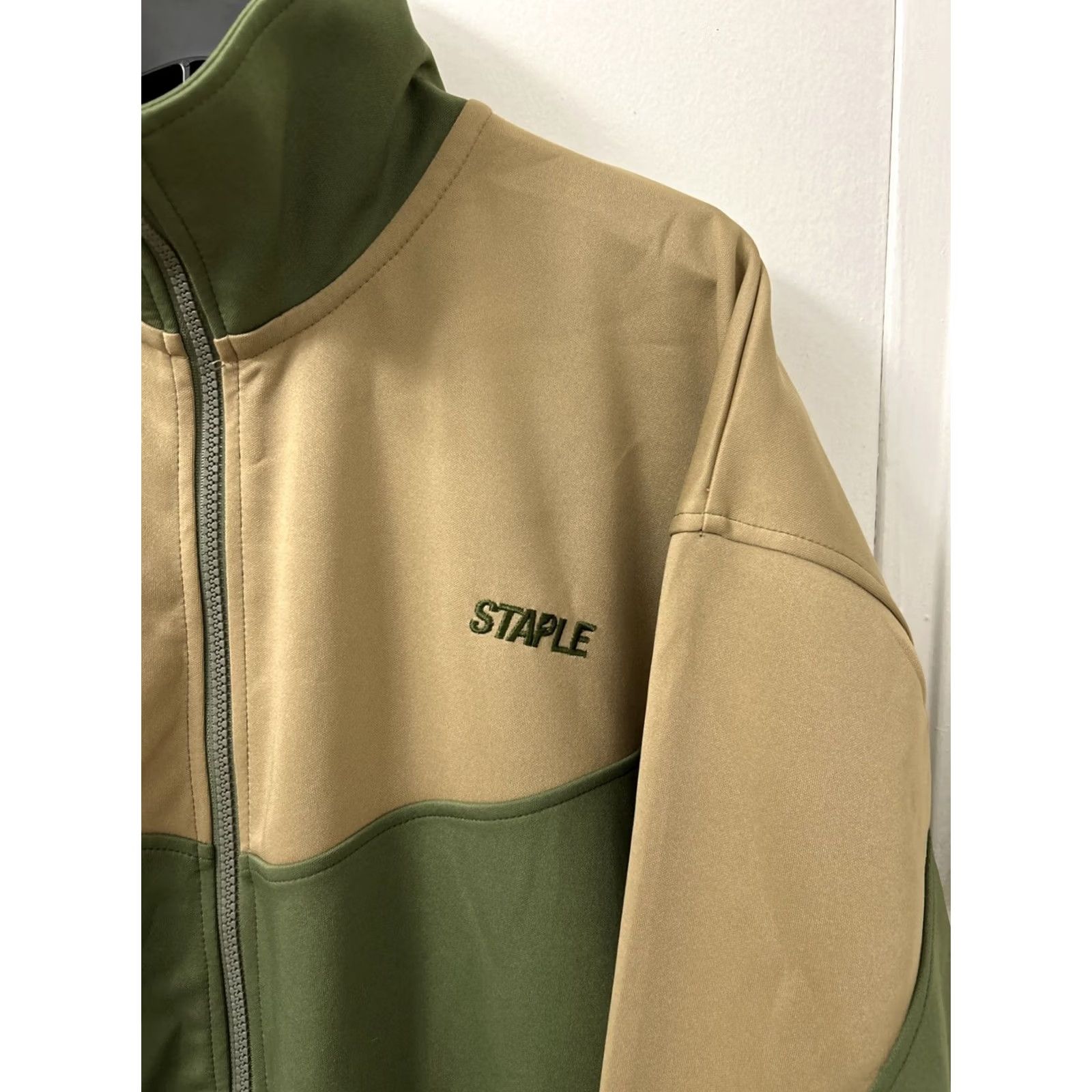 Vintage Staple Pigeon Jacket Mens M Green Full Zip Bomber Jacket 90s Hip Hop Long Coat Size US M / EU 48-50 / 2 - 4 Thumbnail