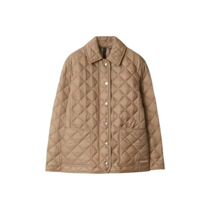 Burberry Burberry Beige Long Sleeve Button-Up Jacket 0079 Size S / US 4 / IT 40 - 1 Thumbnail