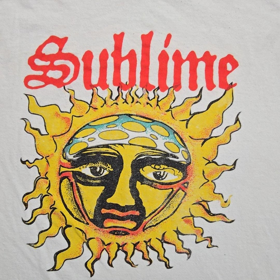 Sublime Sublime Sun Graphic Tee White Punk Band Large Mens T-Shirt Size US L / EU 52-54 / 3 - 2 Thumbnail