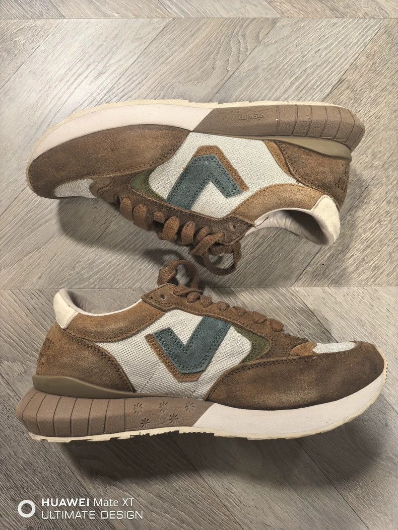 Visvim Dunand Trainer Retro Running Shoes in Brown, Men's (Size 10)