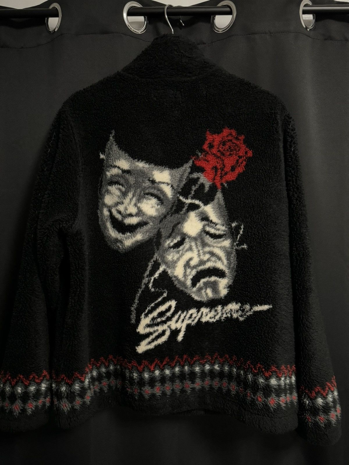 Supreme Drama Mask Fleece Jacket JP L(US M) Excellent | eBay