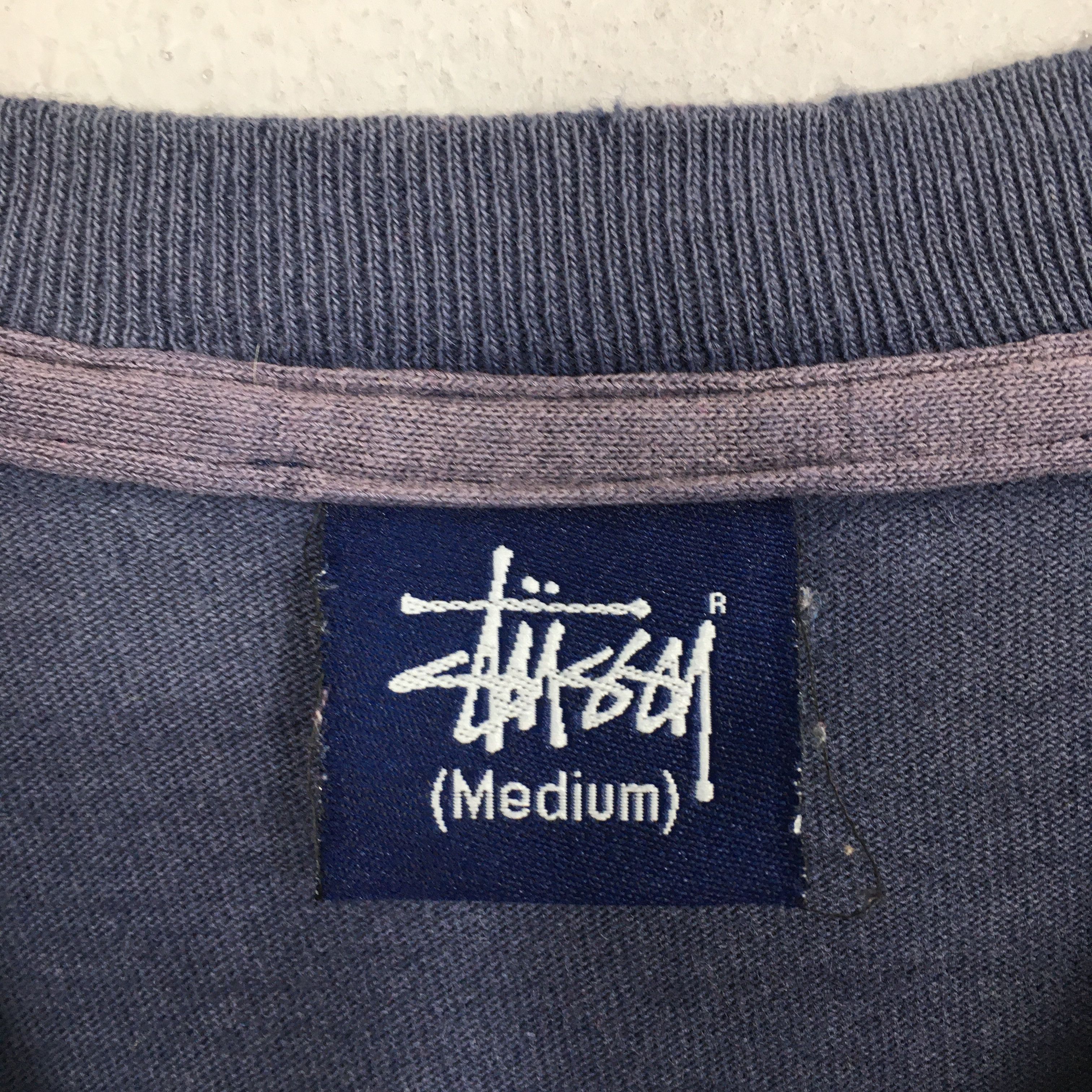 Stussy × Vintage Vintage 90's Stussy All The Way Live Blue T shirt Medium Size US M / EU 48-50 / 2 - 3 Thumbnail