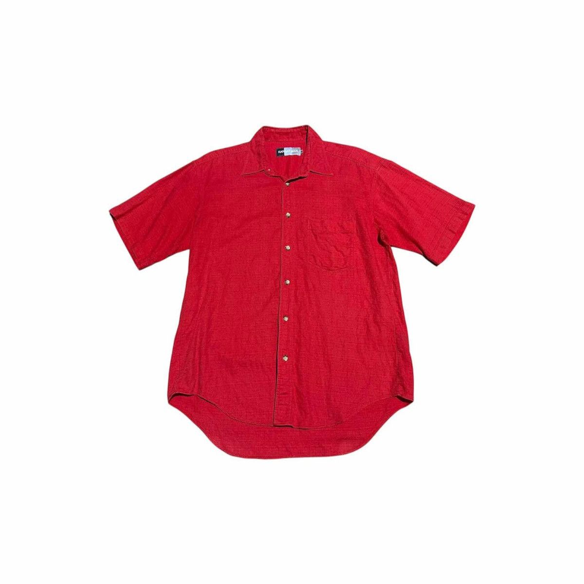 Japanese Brand 🔥Rare Design 80s Vintage Kansai Man Shirt Short Sleeve Size US M / EU 48-50 / 2 - 2 Thumbnail